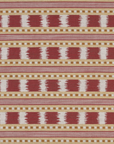 Ikat Striper Paxton James Hare Sengegavl Headboard Red Gold