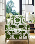 Thibaut Elephant Velvet Green Chair