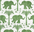 Elephant Velvet Thibaut Green Fabric