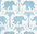 Elephant Velvet Thibaut Light Blue