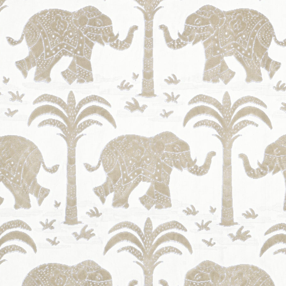 Elephant Velvet Thibaut Velour Fabric