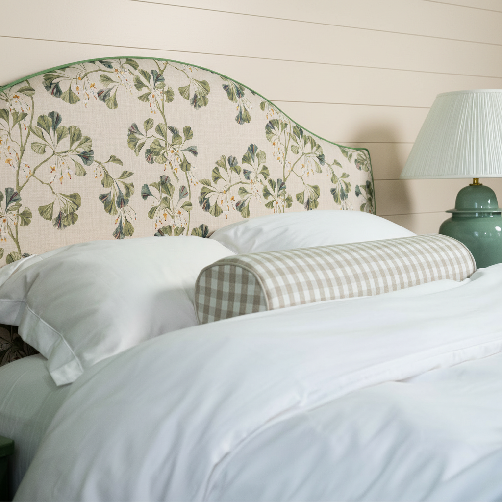 Floral headboard for beach house.
Sengegavl med blomster. 
Håndlaget i Norge. 