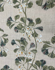 Linen floral Colefax fabric for custom headboard