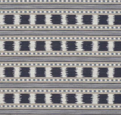 Ikat Striper Paxton James Hare Sengegavl Headboard Blue