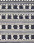 Ikat Striper Paxton James Hare Sengegavl Headboard Blue