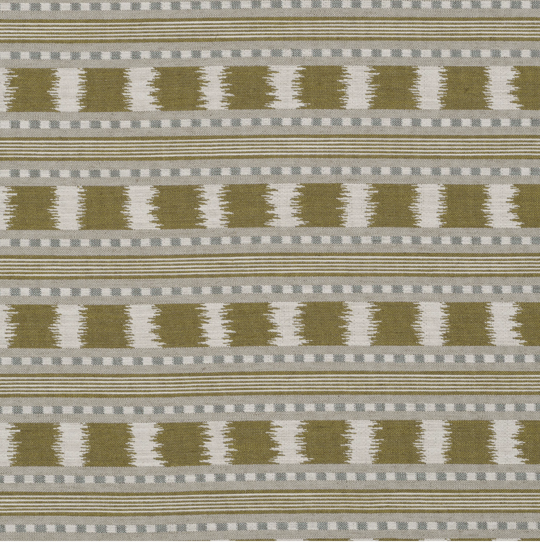 Ikat Striper Paxton James Hare Sengegavl Headboard Grey Gold