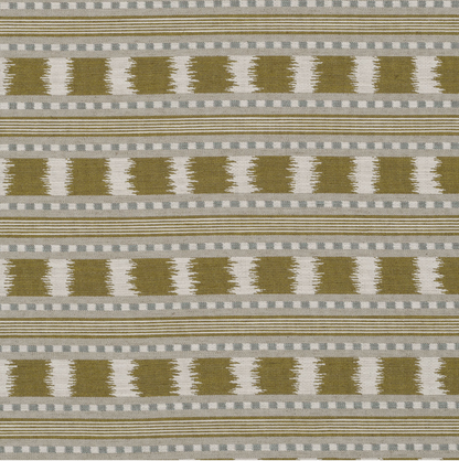 Ikat Striper Paxton James Hare Sengegavl Headboard Grey Gold