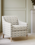 Ikat Striper Paxton James Hare Sengegavl Headboard GreyNatural Chair