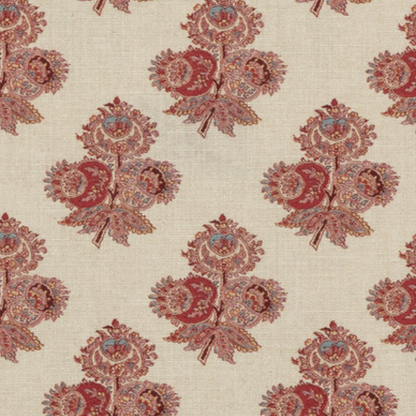 Poppy Paisley GP&J Baker Red Headboard Sengegavl