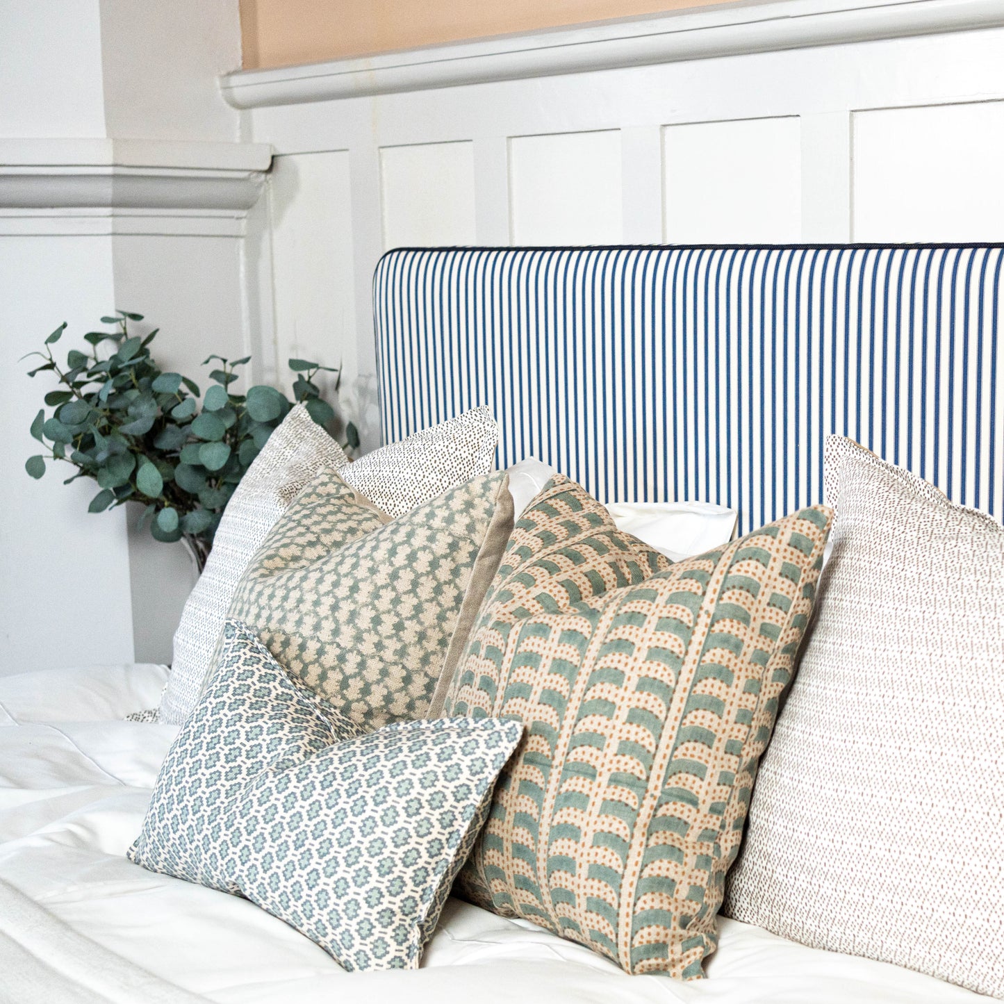 Ticking Stripe 2 Sengegavl