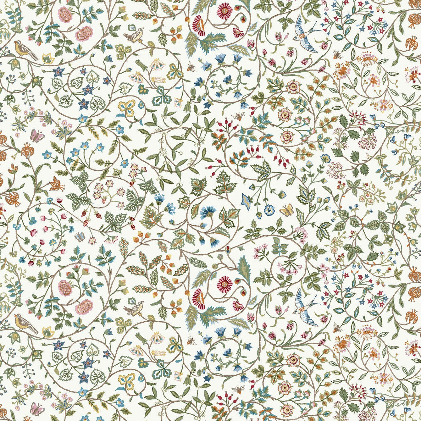 Windrush floral fabric for your custom headboard